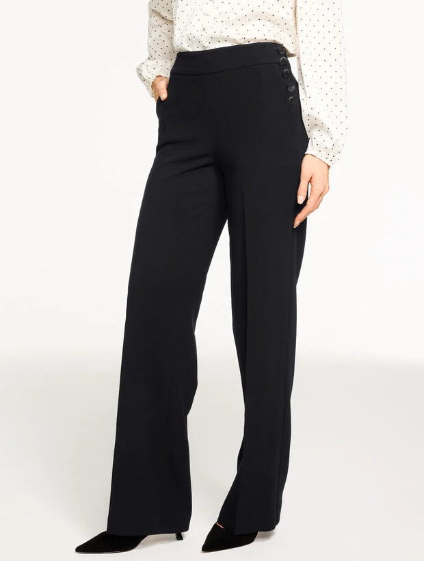 Talbots Greenwich Tailored Stretch Wide Leg Pants | Talbots
