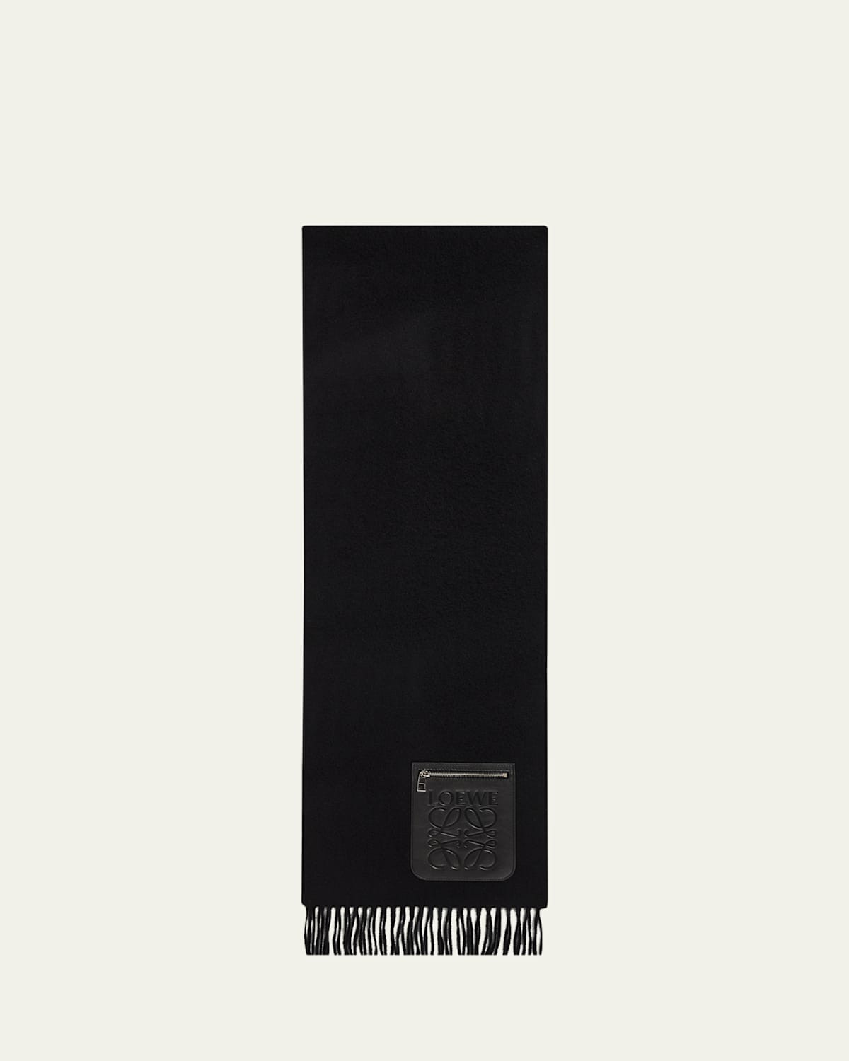 Anagram Pocket Wool & Cashmere Scarf | Bergdorf Goodman