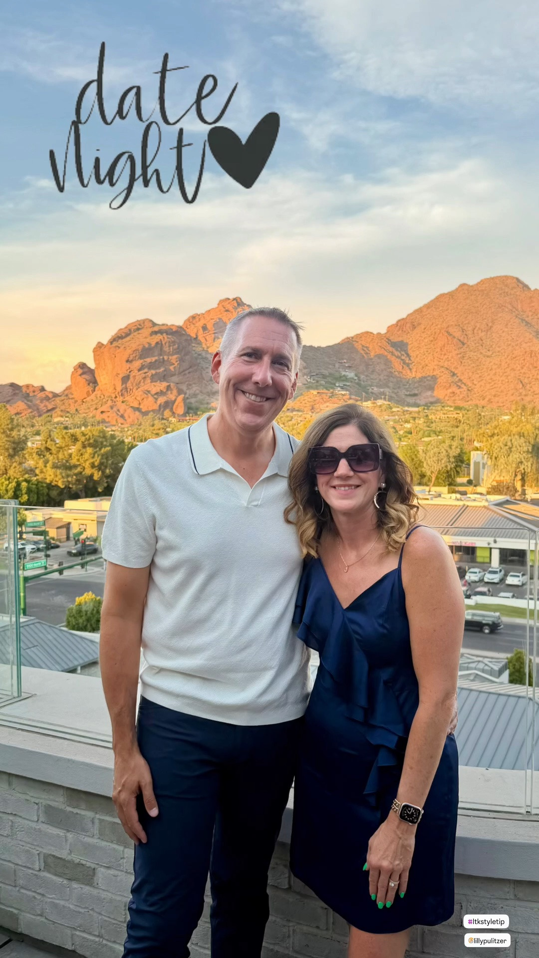 Date Night Style 💙✨

Date night at the beautiful Global Ambassador and a little his + hers Lilly Pulitzer moment! 💙

I wore this gorgeous Lilly ruffle dress and paired it with gold accessories. Mike even joined in with a Lilly polo paired with his favorite lululemon pants.

Love an outfit that feels dressed up without being too dressy—perfect for dinner, vacation, resort nights and fall weddings. 

Linking our looks + my accessories! ✨

Lilly Pulitzer dress, Lilly Pulitzer date night outfit, blue date night dress, navy blue summer dress, ruffle dress, summer dinner outfit, resort dinner outfit, vacation dinner outfit, summer date night style, fall fashion, women over 50 style, over 50 fashion, colorful fashion over 50, Lilly Pulitzer over 50, summer accessories, couples date night outfits, his and hers Lilly Pulitzer, men’s Lilly Pulitzer shirt, lululemon men’s pants, resort wear, vacation style, summer evening outfit, wedding guest outfit 

#LillyPulitzer #LillyLover #LillyStyle #LillyPulitzerStyle #DateNightStyle #DateNightLook #SummerStyle #SummerFashion #ResortStyle #ResortWear #VacationStyle #Over50Style #FashionOver50 #StyleOver50 #ColorfulStyle #BlueDress #RuffleDress #GoldAccessories #SummerAccessories #CouplesStyle #HisAndHers

#LTKOver40 #LTKMens #LTKootd