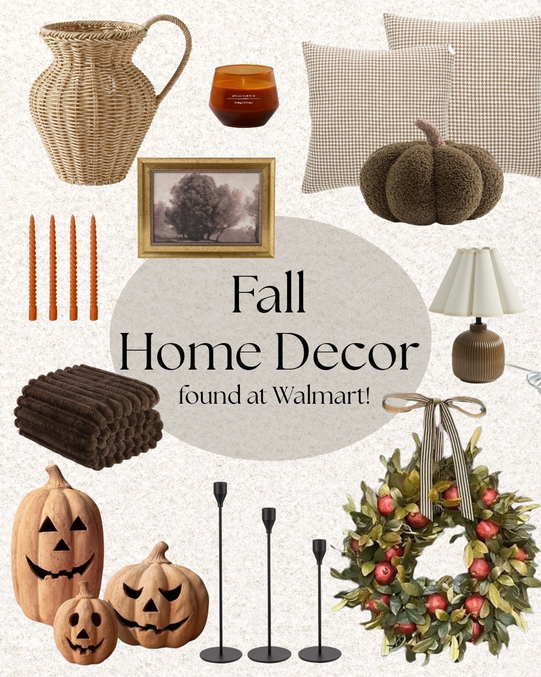Fall home decor found at Walmart! Designer looks for less. Walmart has some of the best affordable seasonal decor. 

#LTKSeasonal #LTKFallSale #LTKHome