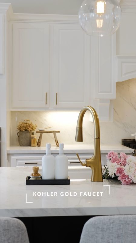 Sharing a few of my favorites from our kitchen remodel ✨ 
I actually purchased a completely different faucet but when it arrived, the gold finish was too yellow. It is hard when most are online but if you order ahead, then you will have time to pick the best option for your space.

Kitchen faucet
Kitchen design

#LTKhome