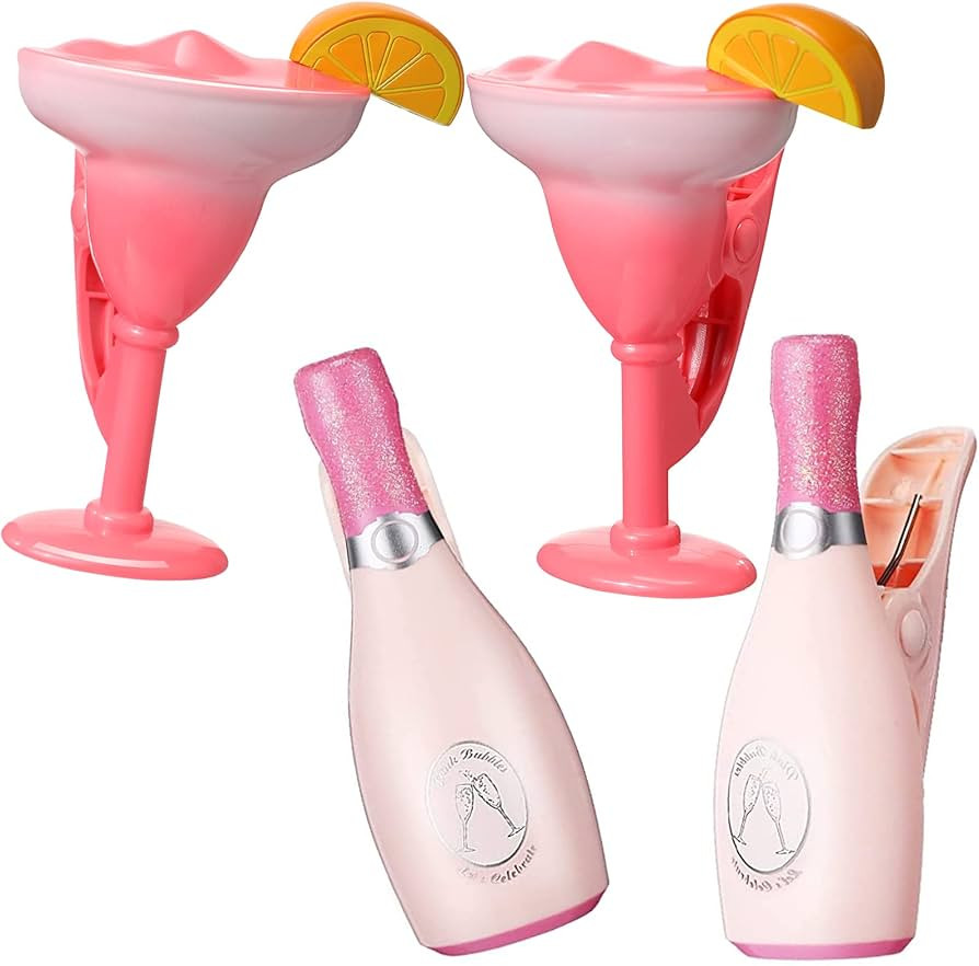 4 Pieces Beach Towel Windproof Clips for Beach Chairs Patio and Pool Accessories Cartoon Glasses ... | Amazon (US)