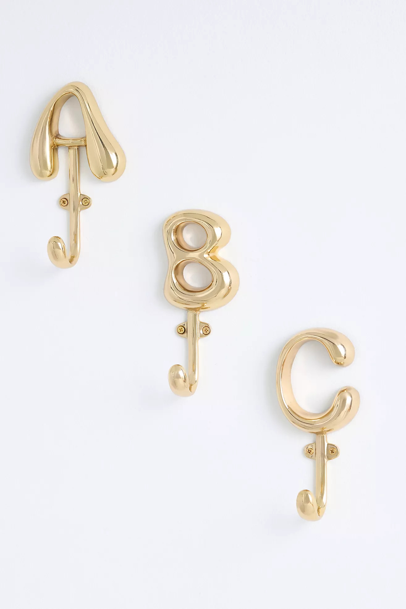 Bubble Letter Monogram Hook | Anthropologie (US)