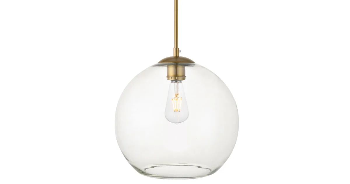 Elegant Lighting LD2224BR Baxter 12" Pendant | Build.com | Build.com, Inc.