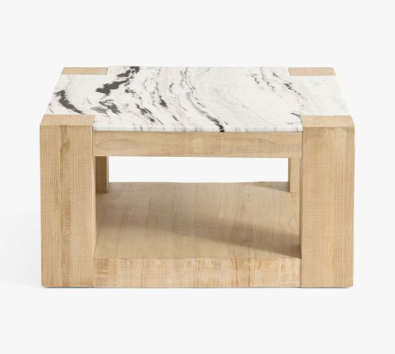 Rockport Square Marble Coffee Table (30") | Pottery Barn (US)