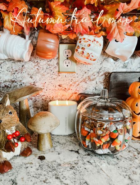 easy Halloween/fall trail mix recipe in the cutest pumpkin glass bowl 

#LTKFind #LTKhome #LTKSeasonal