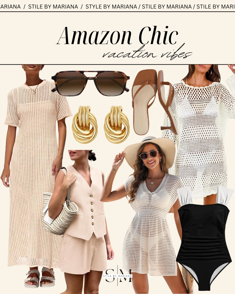 Amazon chic vacation outfits 
Resort style on a budget 

#LTKTravel #LTKmomlife #LTKSeasonal