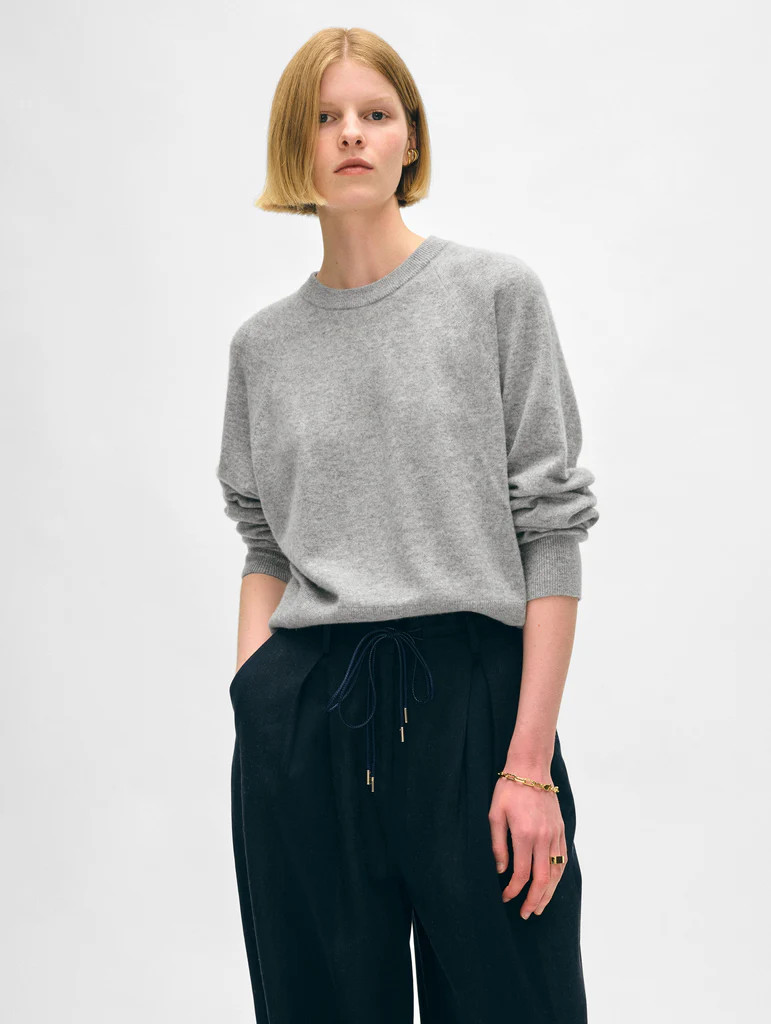 Cashmere Easy Sweatshirt | White and Warren