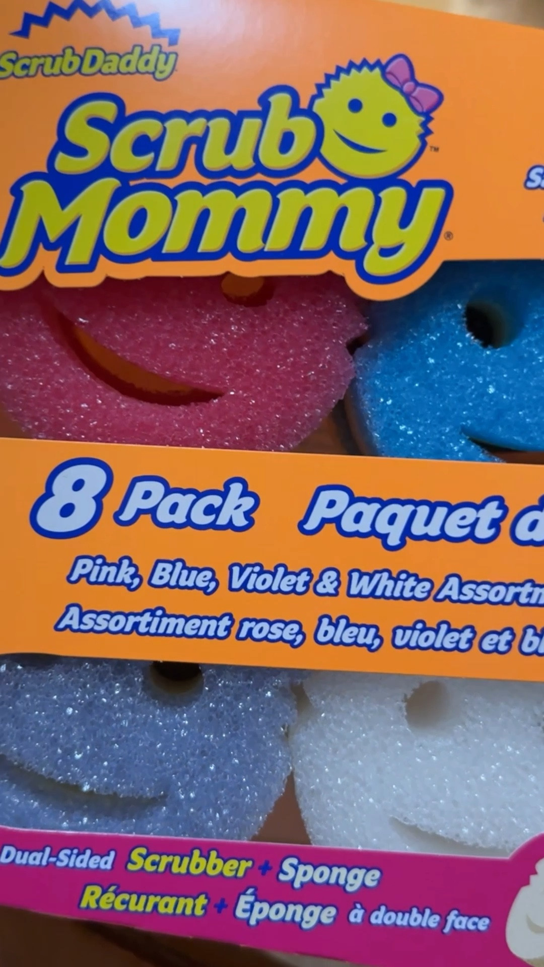 Dual-sided scrubber and 🧽 sponge. Scratch free & resist odors! Very versatile. Can be used for different things around the house. 

#LTKWatchNow #LTKFamily #LTKHome