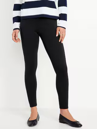 High-Waisted Fleece-Lined Leggings | Old Navy (US)