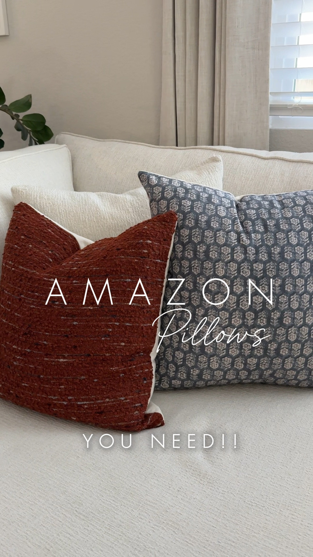 Embracing the fall season with a mix of chunky texture and block print  🍂

The quality of these pillow covers are amazing ✨ 

Fall decor, home decor, decorative pillows 

#LTKHome #LTKSeasonal