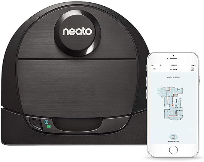 Neato Robotics D6 Connected Laser Guided Robot Vacuum for Pet Hair, Works with Amazon Alexa, Blac... | Amazon (US)