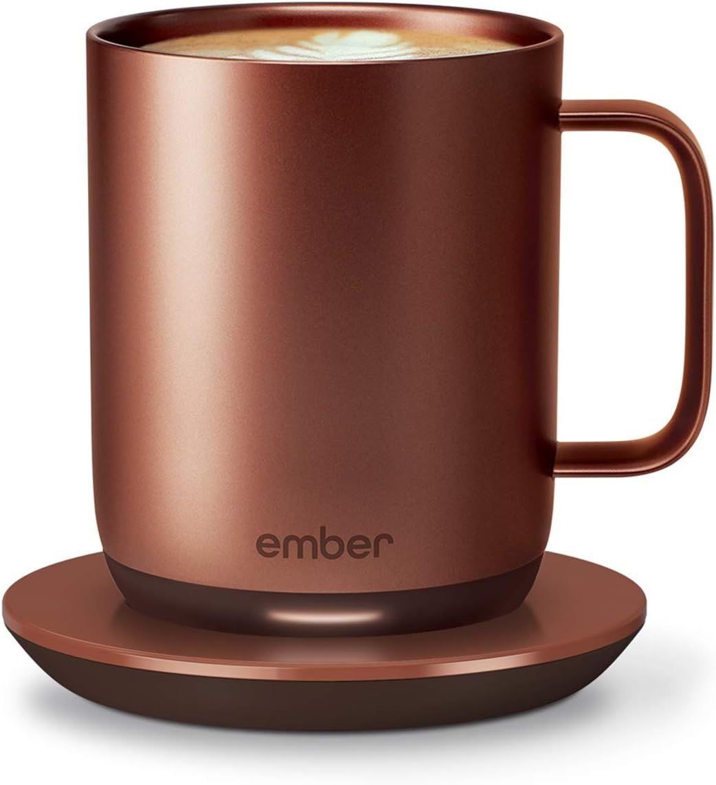 Ember Temperature Control Smart Mug 2, 10 oz, Copper, 1.5-hr Battery Life - App Controlled Heated... | Amazon (US)