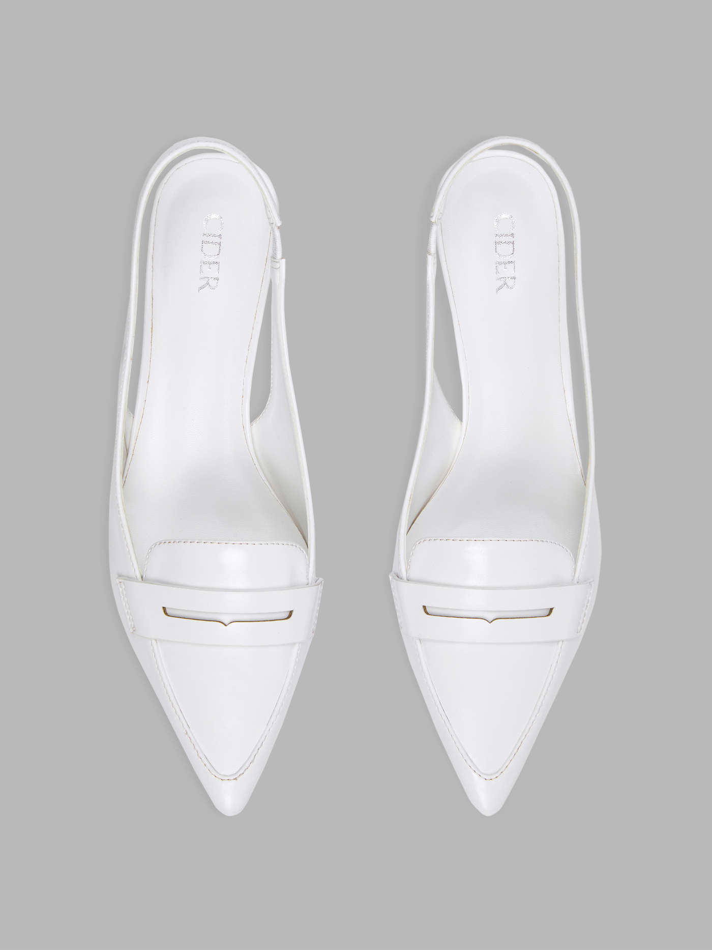 FAUX PATENT LEATHER SLINGBACKS For Exhibition Work | Cider