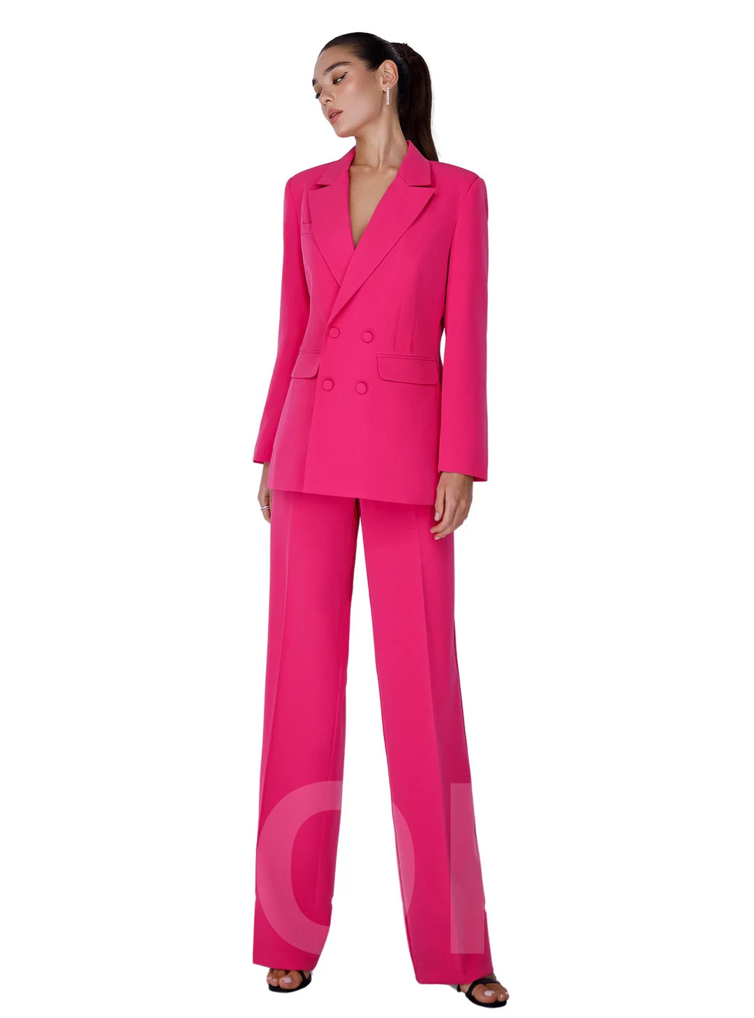 Hot Pink Blazer Trouser Suit for Women, Pink Pantsuit for Women, 3-piece Pantsuit for Women, Wome... | Etsy (US)