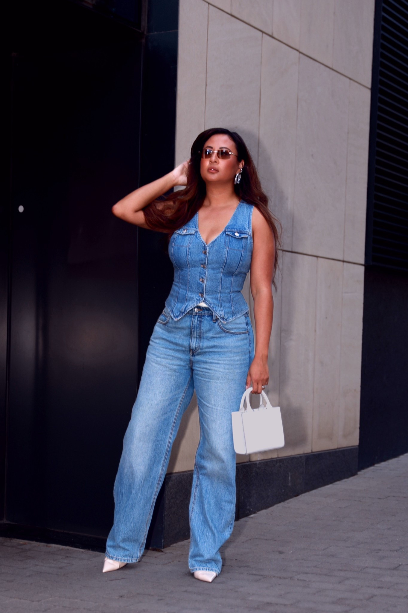 Denim vest and denim Alexander wang pre styled jeans 

#LTKParties #LTKSaleAlert #LTKMidsize