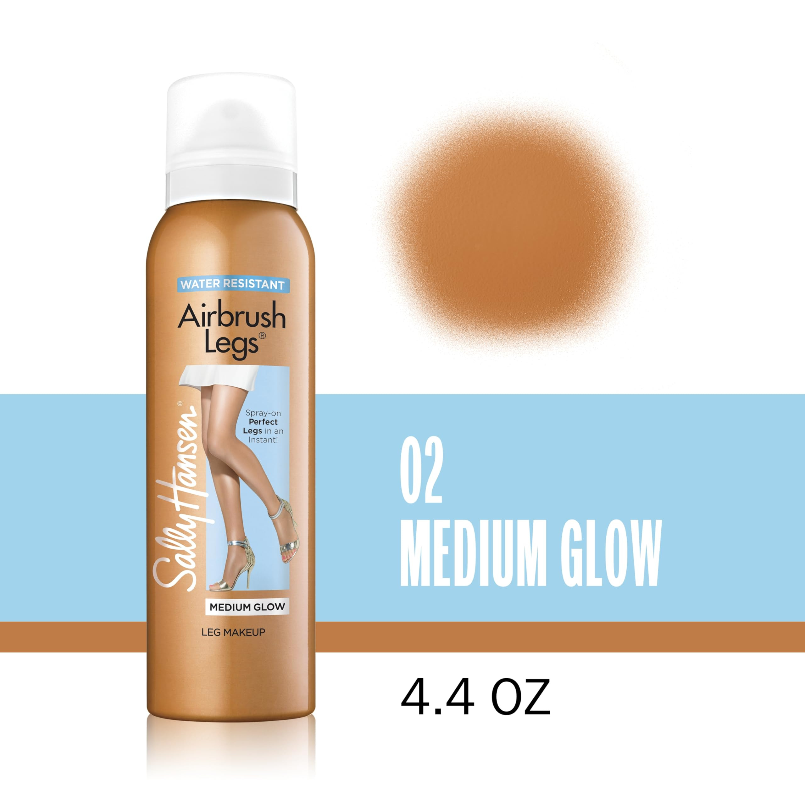 Sally Hansen Airbrush Legs, Leg Spray-On Makeup, Medium Glow 4.4 Oz | Amazon (US)