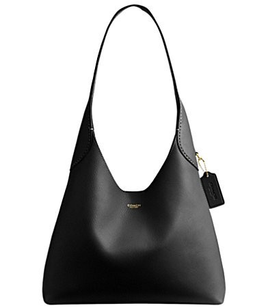 COACH Brooklyn 28 Slouchy Shoulder Bag - Black | Dillard's