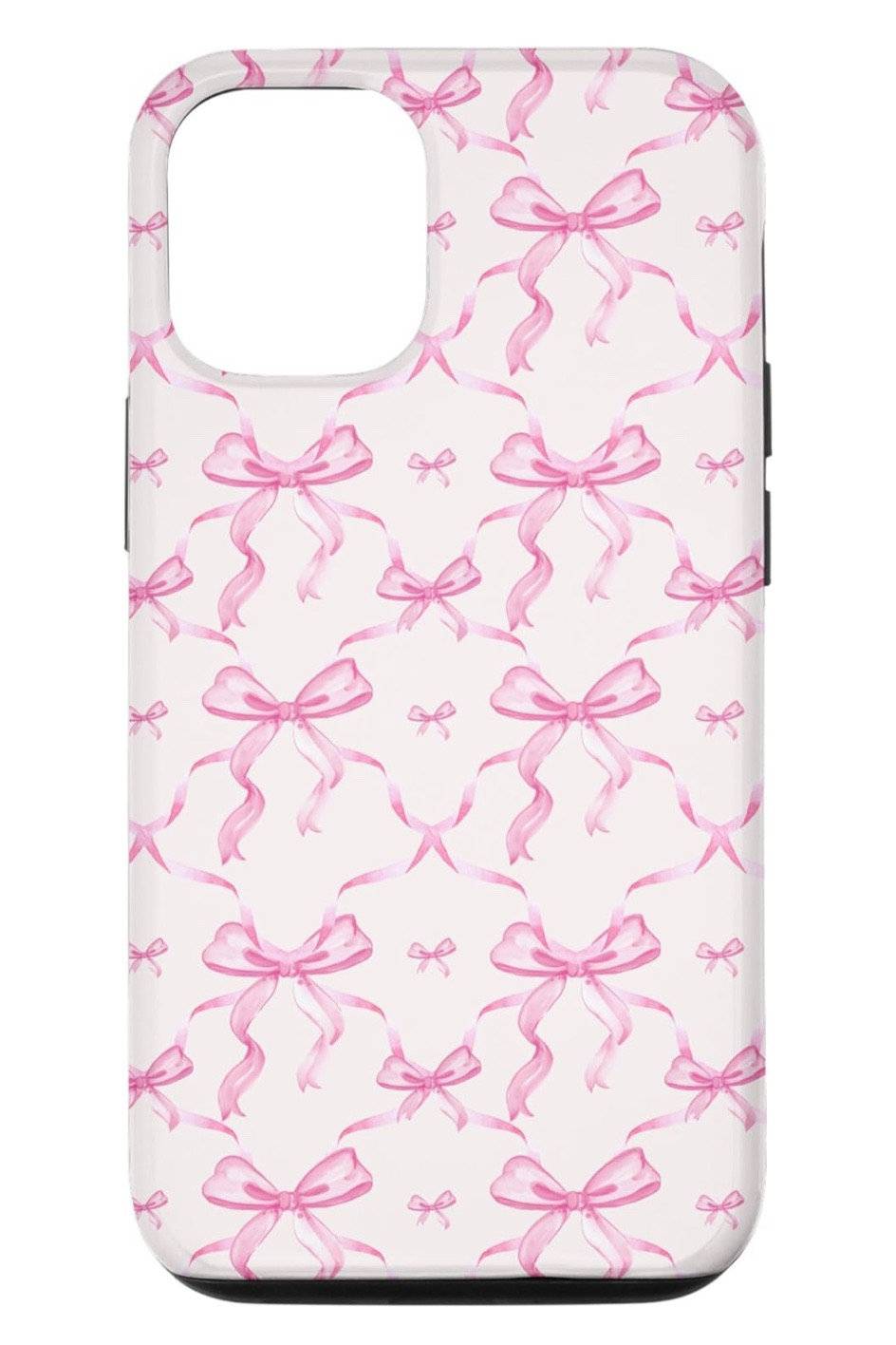 Watercolor pink bow phone case🎀