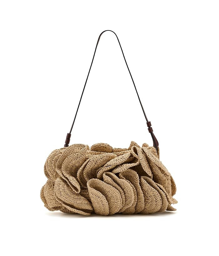 FARM Rio Flower Raffia Shoulder Bag Shoulder Handbags Natural: One Size | Zappos.com