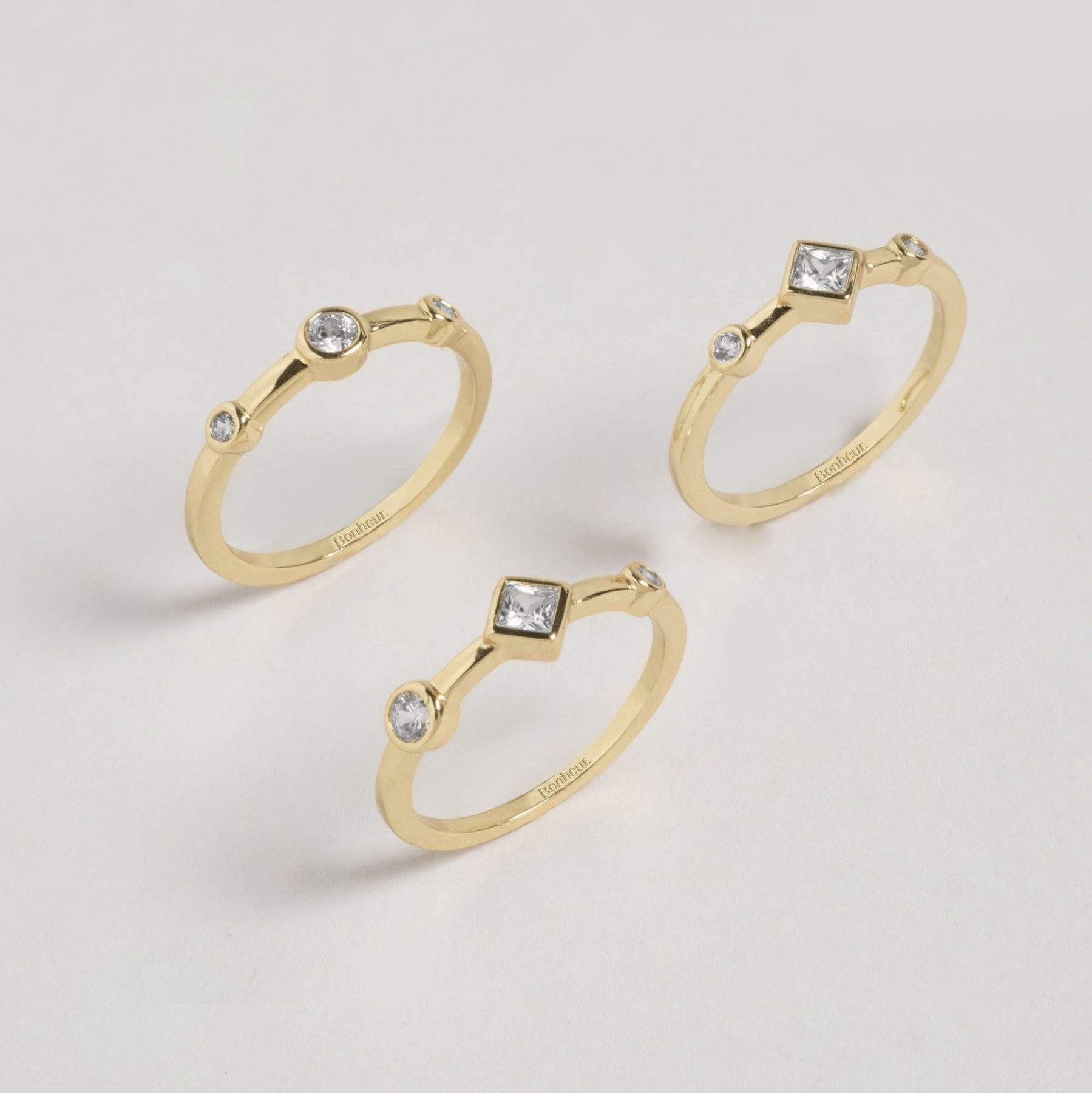 Bridgette Stackable Ring Set | BONHEUR JEWELRY