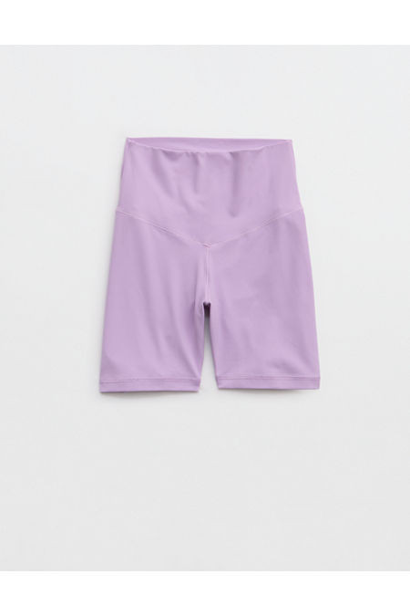 OFFLINE By Aerie Real Me XTRA High Waisted 5" Bike Short Women's Lively Lilac L | American Eagle Outfitters (US & CA)