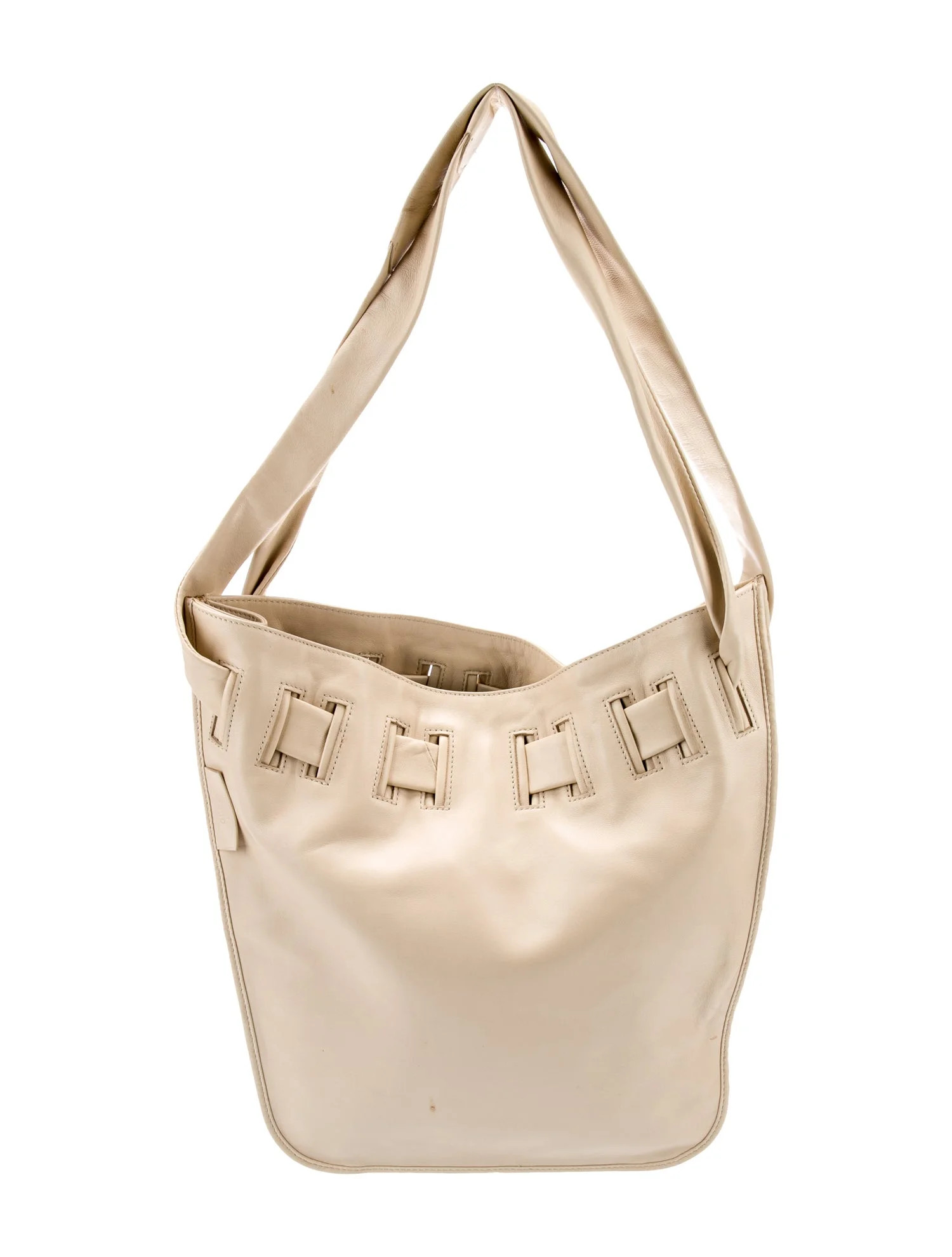 Vintage Leather Drawstring Shoulder Bag | The RealReal