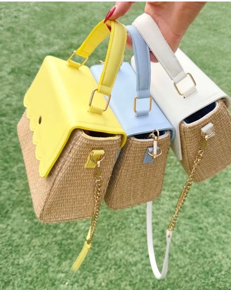 Scalloped Straw Handbag for Summer 🌼👜✨

This scalloped straw handbag is the cutest summer accessory 🌞✨ Loving the structured shape, gold chain detail, and pastel color options for vacation outfits, brunch looks, beach dinners, and everyday summer styling. Such a pretty affordable handbag that gives designer-inspired coastal grandmother and grandmillennial vibes 💛🩵🤍

woven straw handbag, scalloped purse, pastel summer bag, beach vacation accessories, coastal style outfit, grandmillennial fashion, preppy summer accessories, Walmart fashion finds, affordable handbags, spring and summer purse, resort wear accessories, wicker handbag, feminine summer style, cute vacation bag 🌼

#LTKSeasonal #LTKOver40 #LTKMothersDay