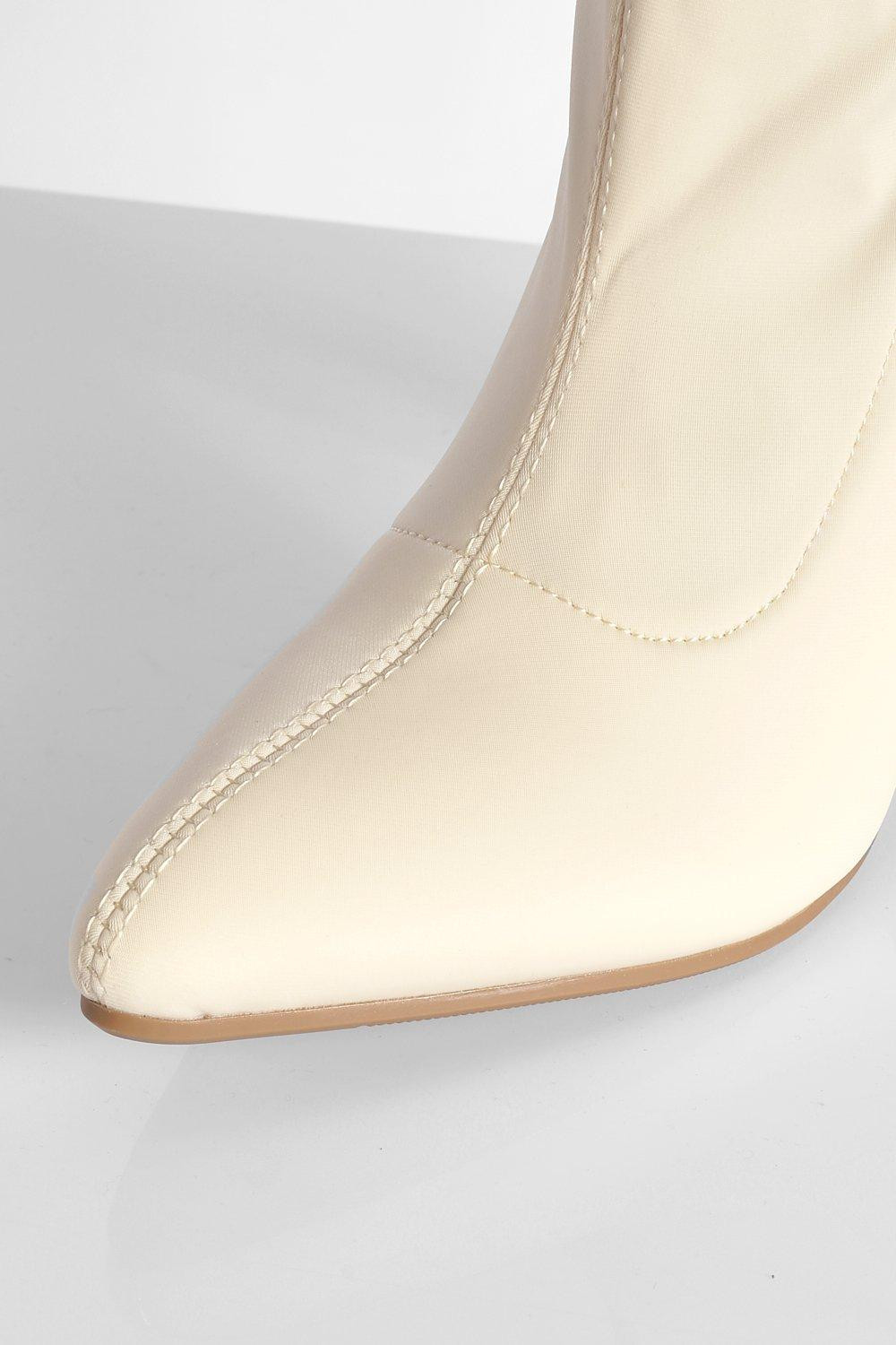 Block Heel Sock Boot | Boohoo.com (US & CA)