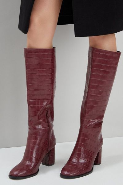 Wide Fit Hope Knee High Boots | Debenhams UK