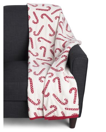 Candy Cane Throw | TJ Maxx