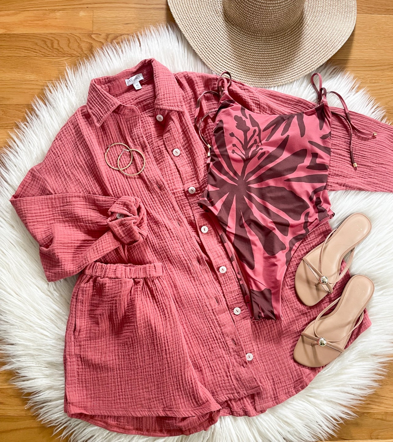 Loving this Vitamin A Set from Target!  This Gauze coverup 🤩

#LTKStyleTip #LTKFindsUnder50 #LTKSwim