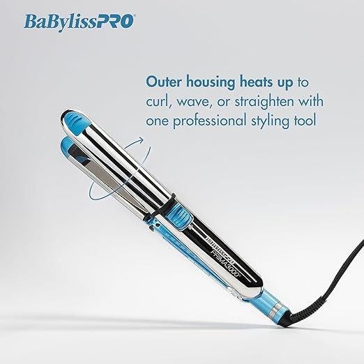 BabylissPRO Nano Titanium Prima Ionic Hair Straightener, Curl and Straighten Hair With One Profes... | Amazon (US)