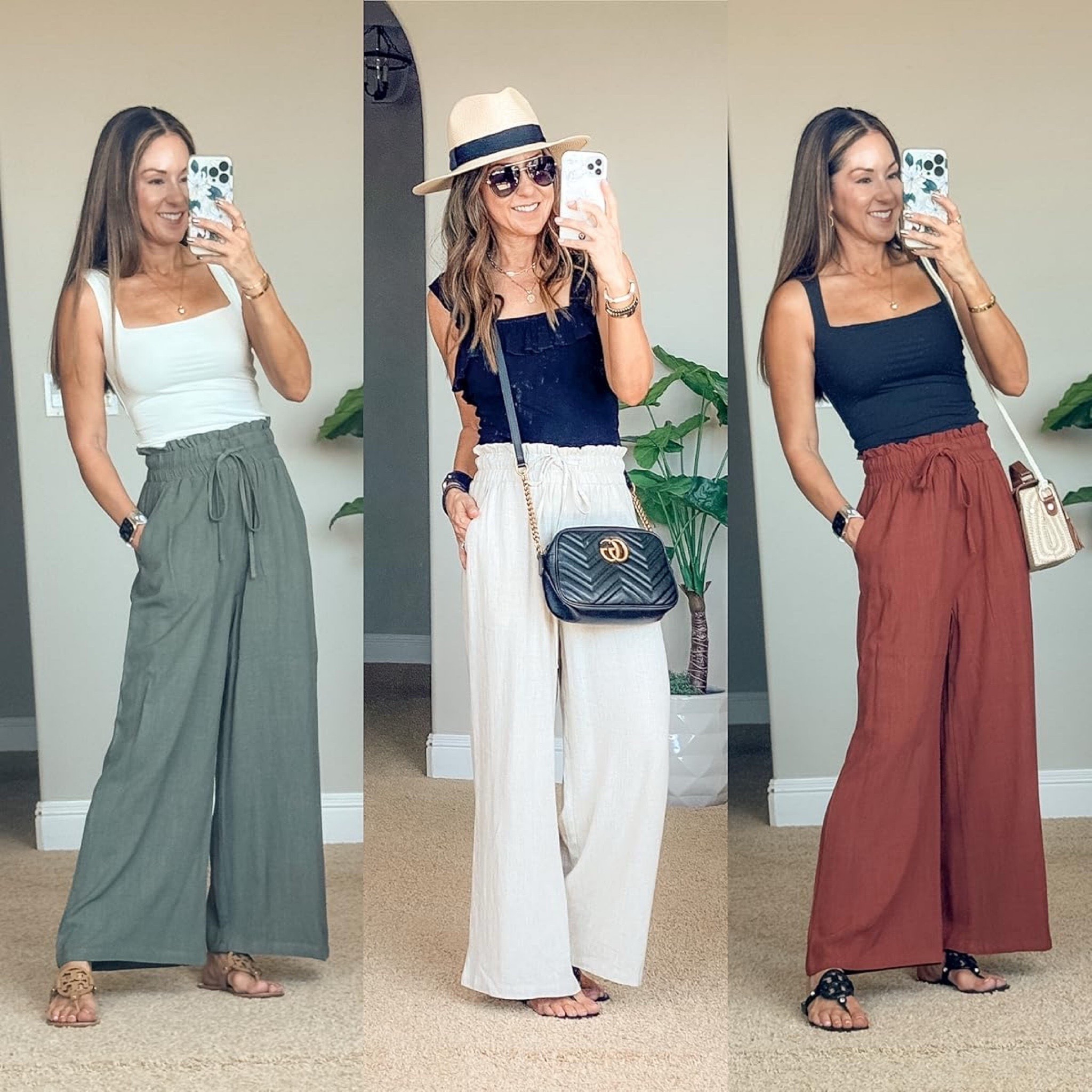 Vacation Outfit Idea 

For reference I am 5'1" 109 lbs - wearing size S bra tank top and beige, army green, rust linen pants S - TTS! 

Resort wear  resort looks  style guide  linen pants  beach outfit  vacation outfit inspo  tank top  sun hat  accessories  casual outfit  daytime looks  cruise outfit  EverydayHolly

#LTKootd #LTKPetite #LTKTravel