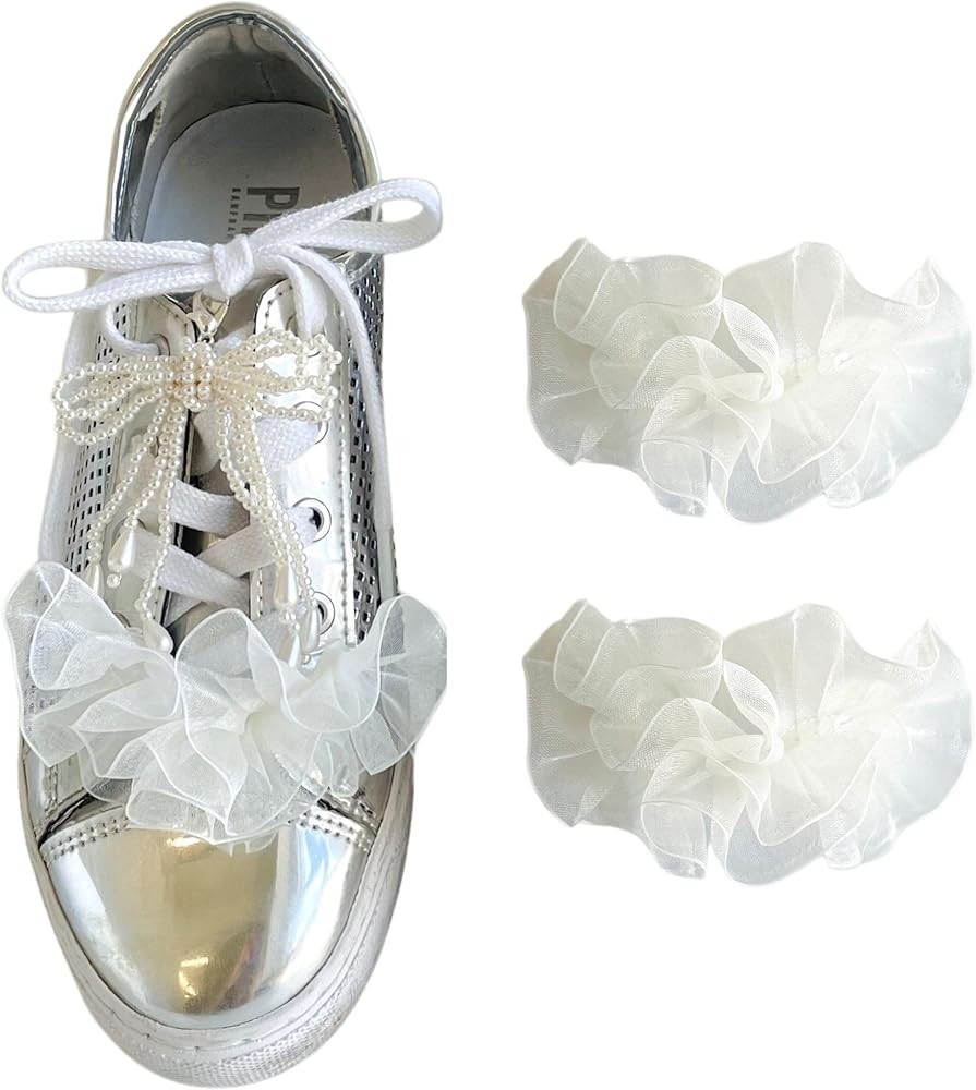 Shoe Charms for Sneakers Laces Frilly Shoelaces Decorations Clips DIY Shoelace Charms for Casual ... | Amazon (US)
