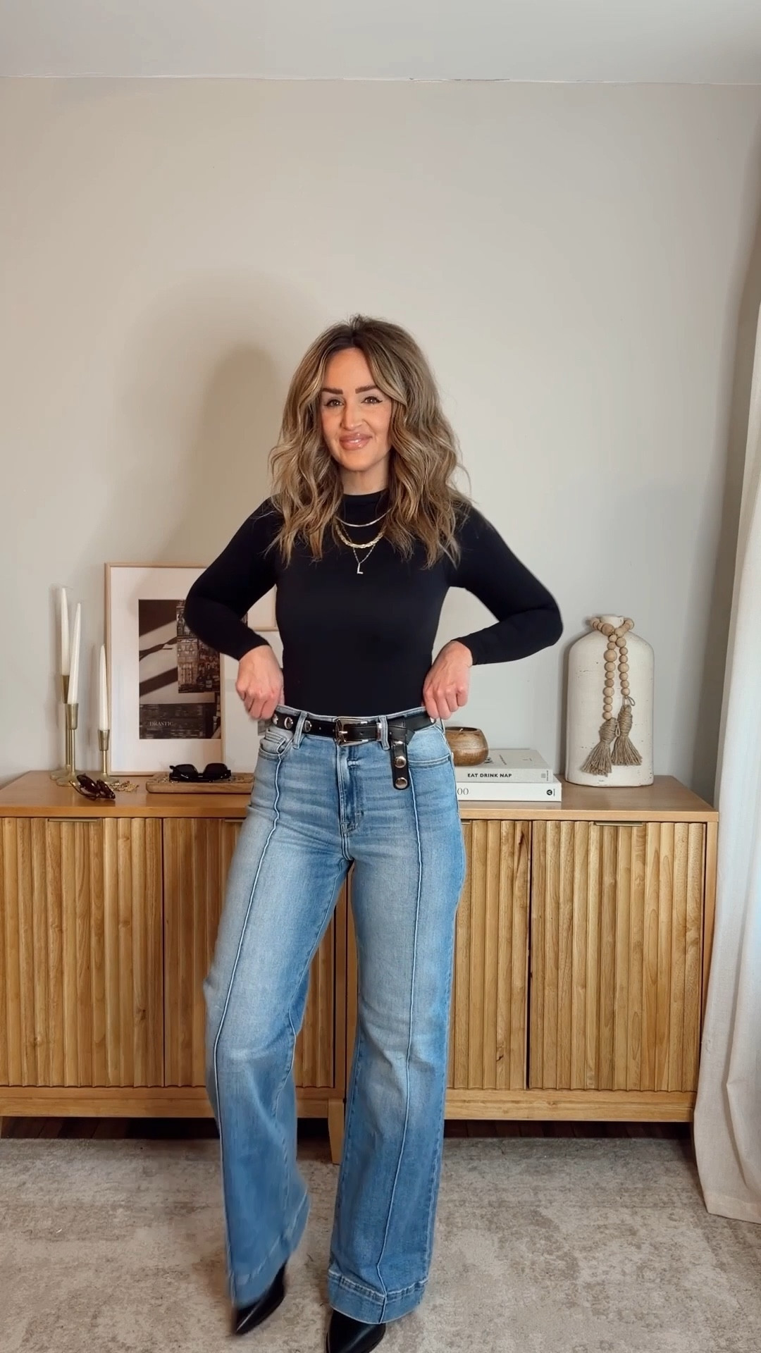 these jeans may be my FAV vici jeans ever!! they are so flattering, tall girl friendly (i’m 5’6), i’m in a size 28. this coat is so comfy & versatile i’m in a size S. size M bodysuit. use code LEANN40 for 40% off everything! 

#LTKootd #LTKSaleAlert #LTKFindsUnder100