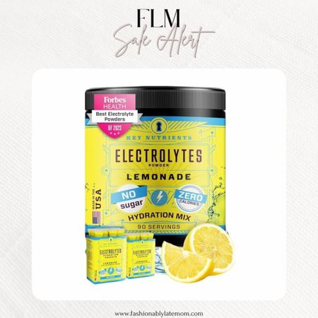 Stay hydrated with this! 
Fashionablylatemom 
KEY NUTRIENTS Multivitamin Electrolytes Powder No Sugar - Refreshing Lemonade Post Workout and Recovery Electrolyte Powder - Hydration Powder - No Calories, Keto Electrolytes Powder - 90 Servings
Deliciously Refreshing Lemonade - Our bodies need more than just water to get pumped up, and an electrolytes powder is the key! It has no calories or sugar, perfect for fitness enthusiasts and active individuals. With its delicious lemonade flavor, you'll enjoy staying hydrated!
Loaded with Key Nutrients - Refuel with our lemonade electrolyte powder, powered by 6 key electrolytes, including magnesium, potassium sorbate, and calcium. Our electrolytes powder also contain 12 vitamins to help you stay healthy and hydrated.

#LTKsalealert #LTKActive #LTKfitness