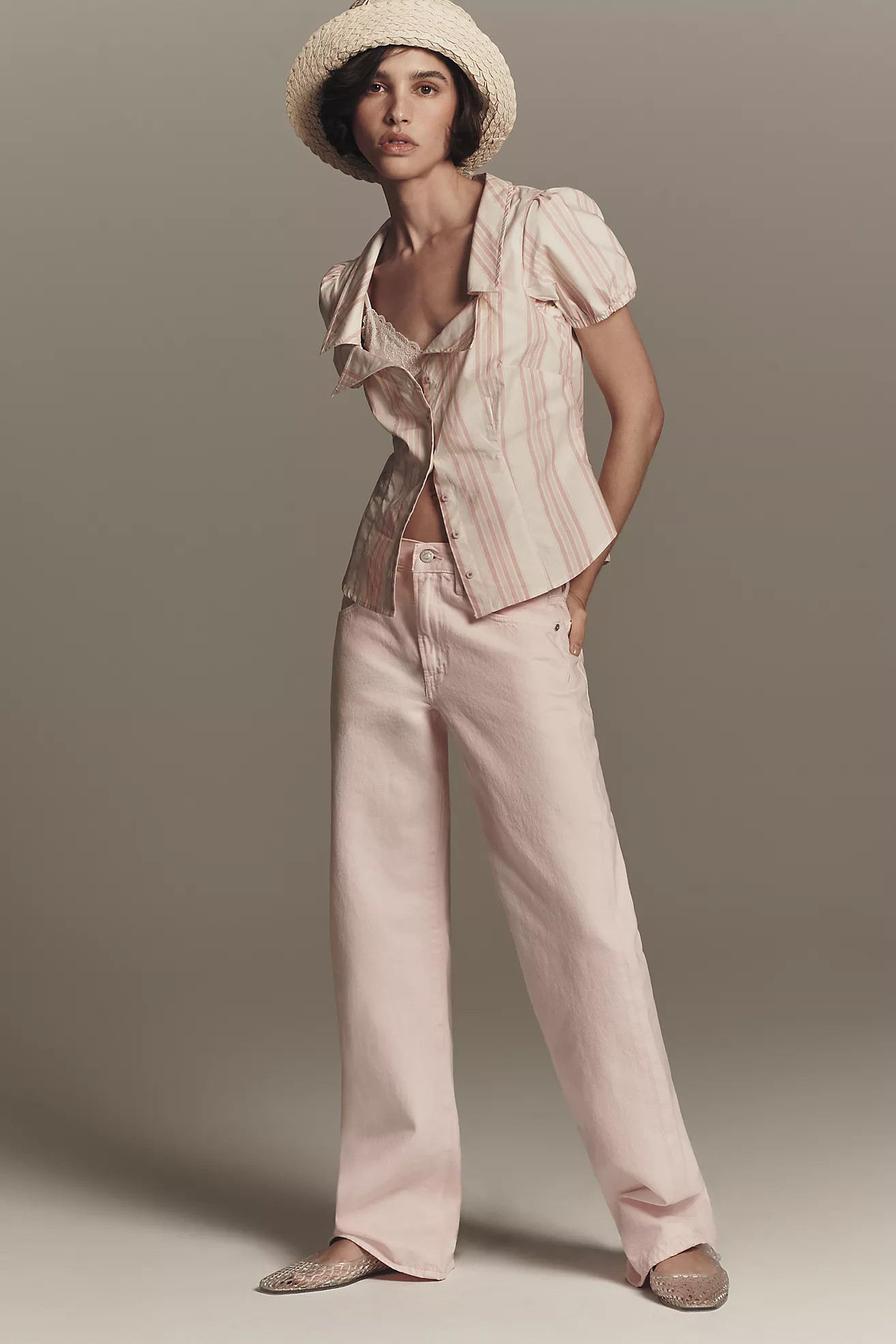 Pistola Larsen High-Rise Relaxed Wide-Leg Jeans | Anthropologie (US)