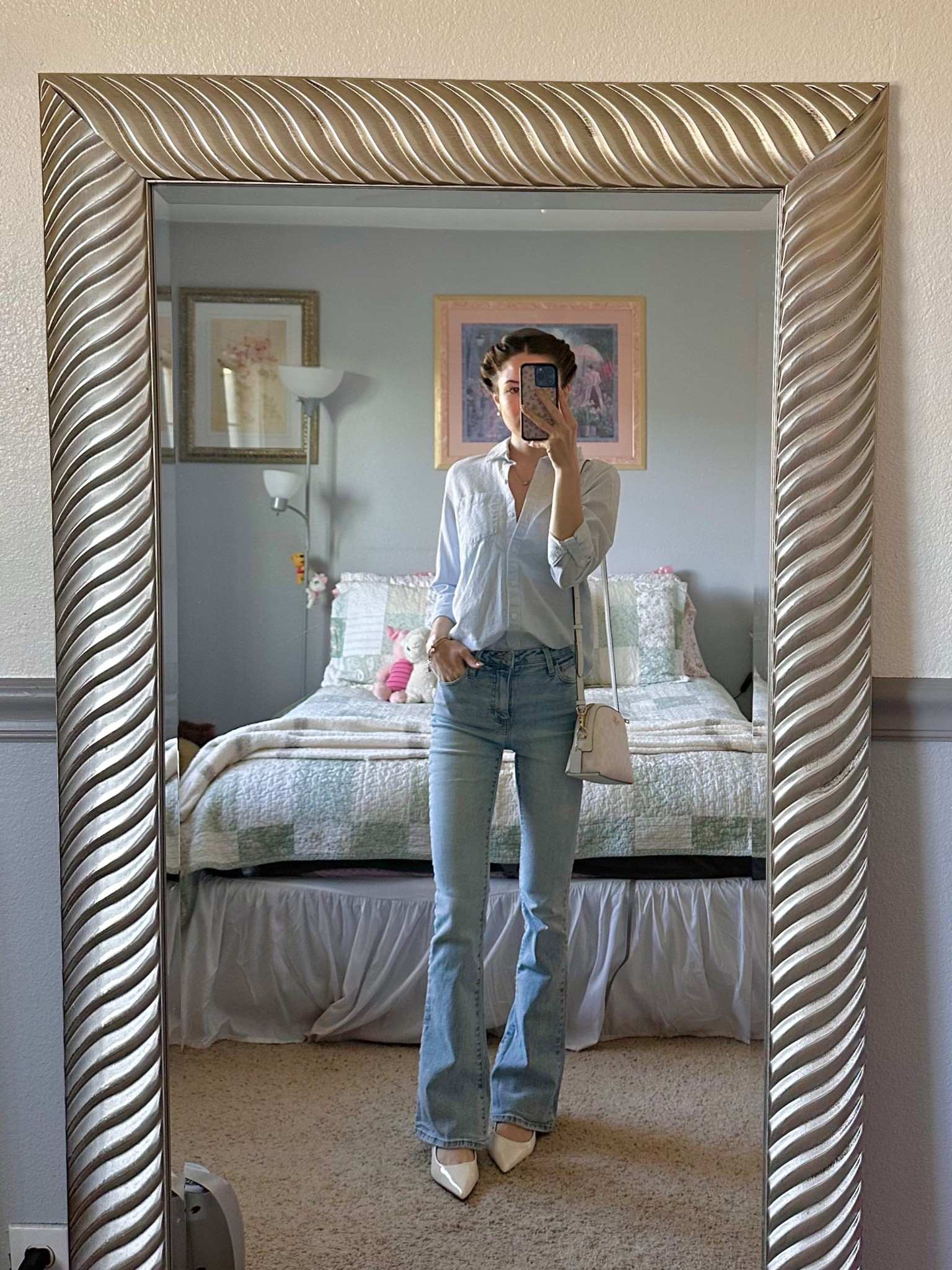 casual office ootd 🩵

#LTKBeauty #LTKPetite #LTKWorkwear
