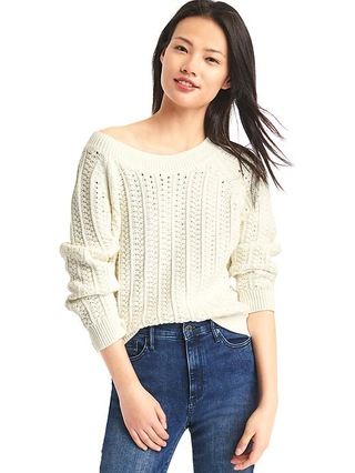 Gap Soft Textured Sweater - New Off White | Gap CA