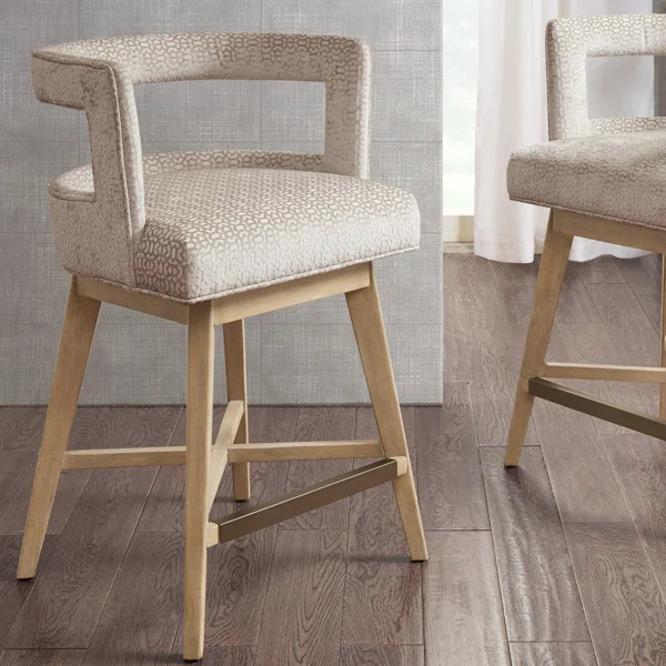 Tuck Open Back Swivel Counter Stool | Wayfair North America