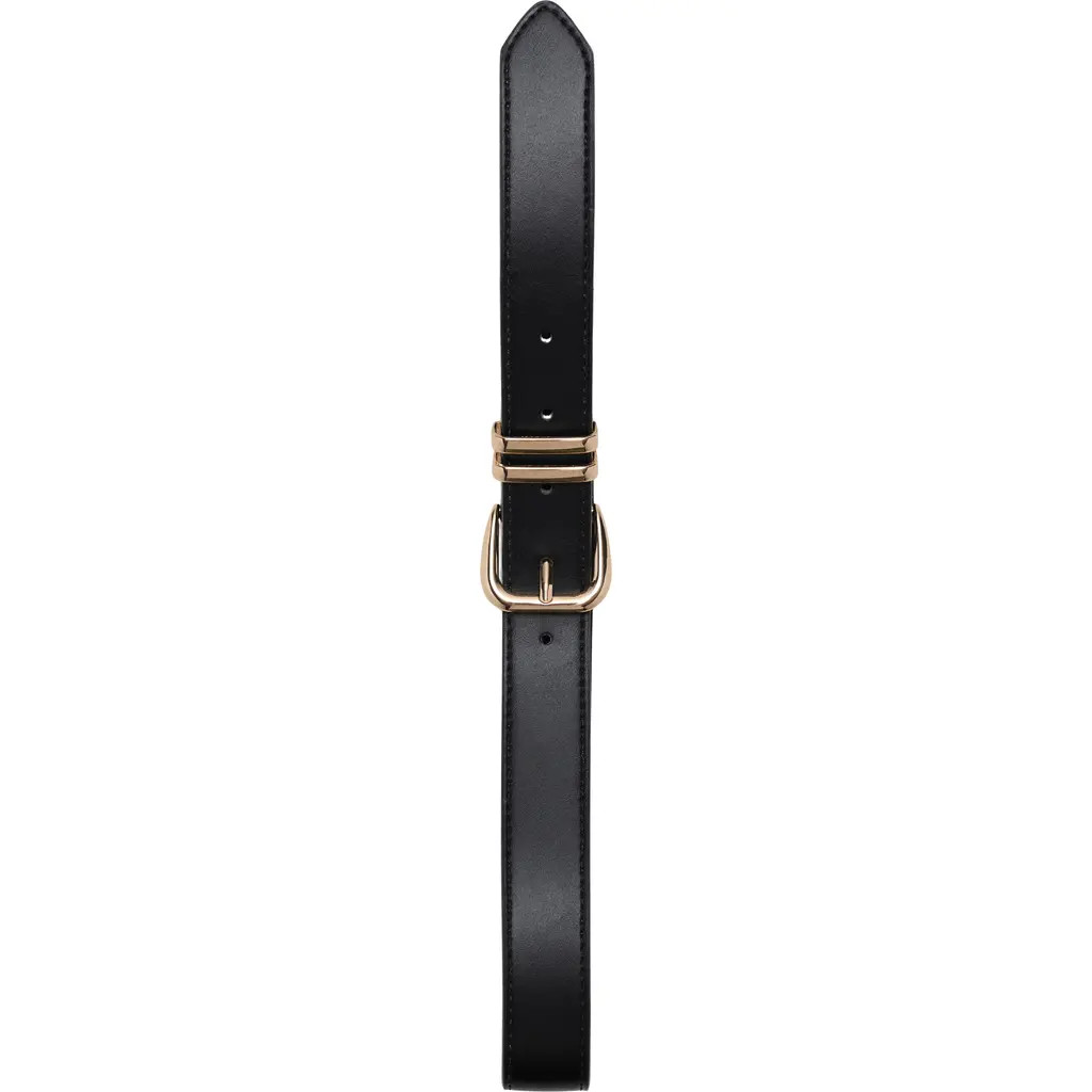 MANGO Metal Buckle Belt in Black at Nordstrom, Size Small | Nordstrom