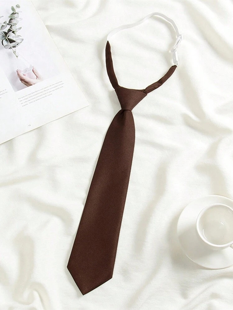 1 Pieza Corbata Ajustable Clásica De Uniforme Escolar Para Mujer, Accesorio Para Festival, Fiesta O Presentación | SHEIN