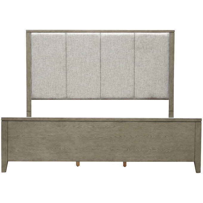 Essex Gray Queen Upholstered Bed | Slumberland Furniture
