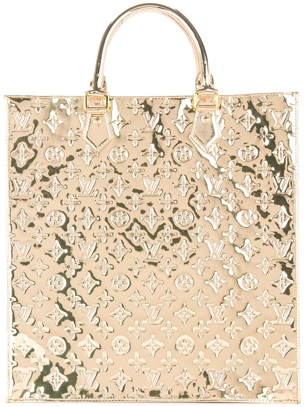 Louis Vuitton Vintage monogram mirrored tote bag - Gold | FarFetch US