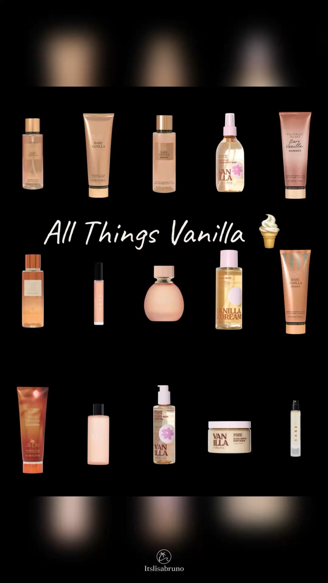 Vanilla lovers, this one’s for you! 🍦 The full BARE collection — 15 items of vanilla goodness, from fragrance mists to lotions and perfume 🤍 Perfect for gifting or treating yourself!

@Victoria's Secret 

#Ad #BareFragrance #VanillaLover #VanillaMist #SelfCareStyle #FragranceObsessed #LTKGifting #GiftIdeas #BodyCare #ScentedLuxury #VanillaCollection

#LTKselfcare #LTKSaleAlert #LTKBeauty