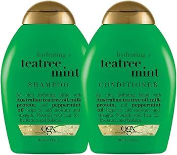 OGX Hydrating + Tea Tree Mint Conditioner, Nourishing & Invigorating Scalp Conditioner with OGX H... | Amazon (US)