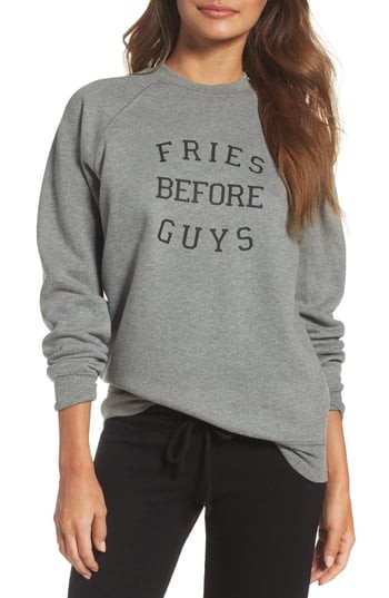 Women's Brunette The Label Fries Before Guys Sweatshirt | Nordstrom