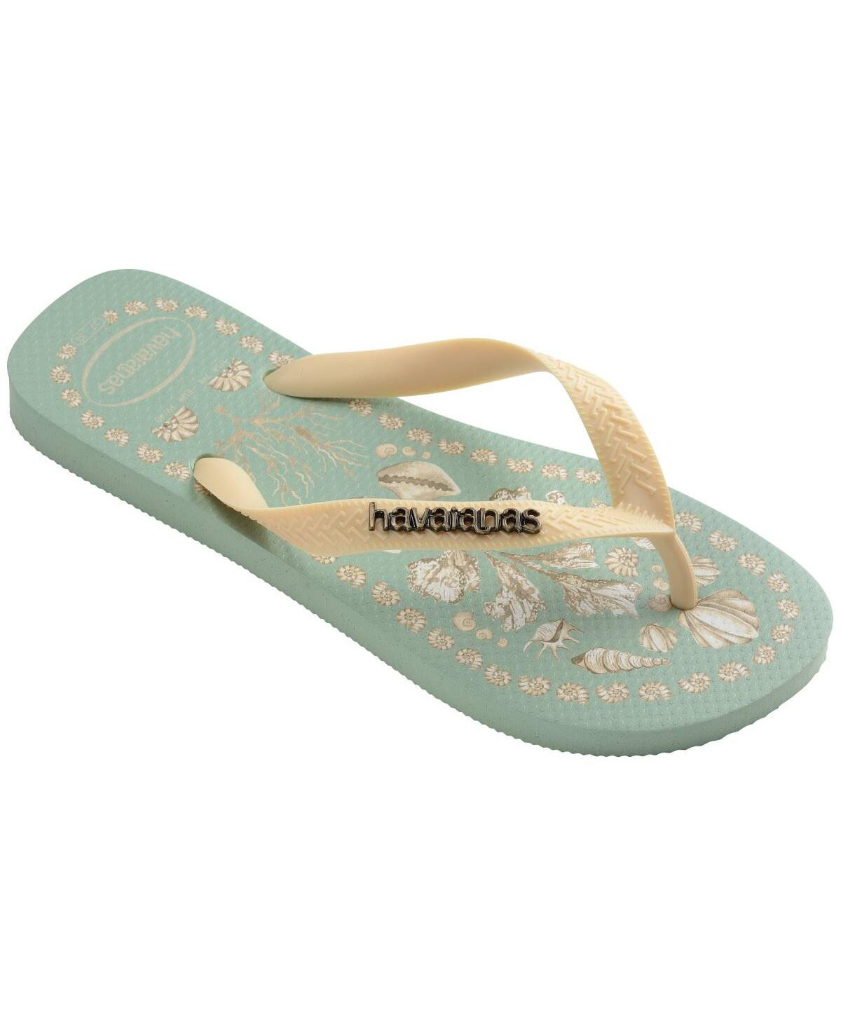 Havaianas Women's Top Tropicalia Slip On Sandals - Coast Green | Macy's