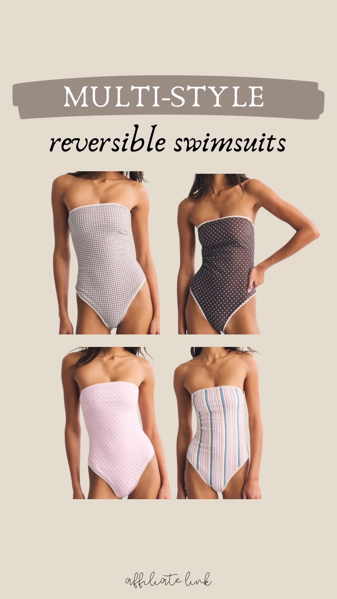Multi style reversible swimwear from Abercrombie and on sale now! 

Swim, beach, pool

#LTKmomlife #LTKootd #LTKselfcare